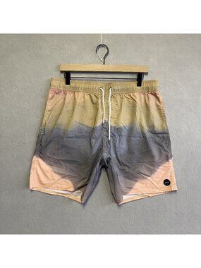 RVCA Gradient-Wash Swim Shorts L Mens Beachwear